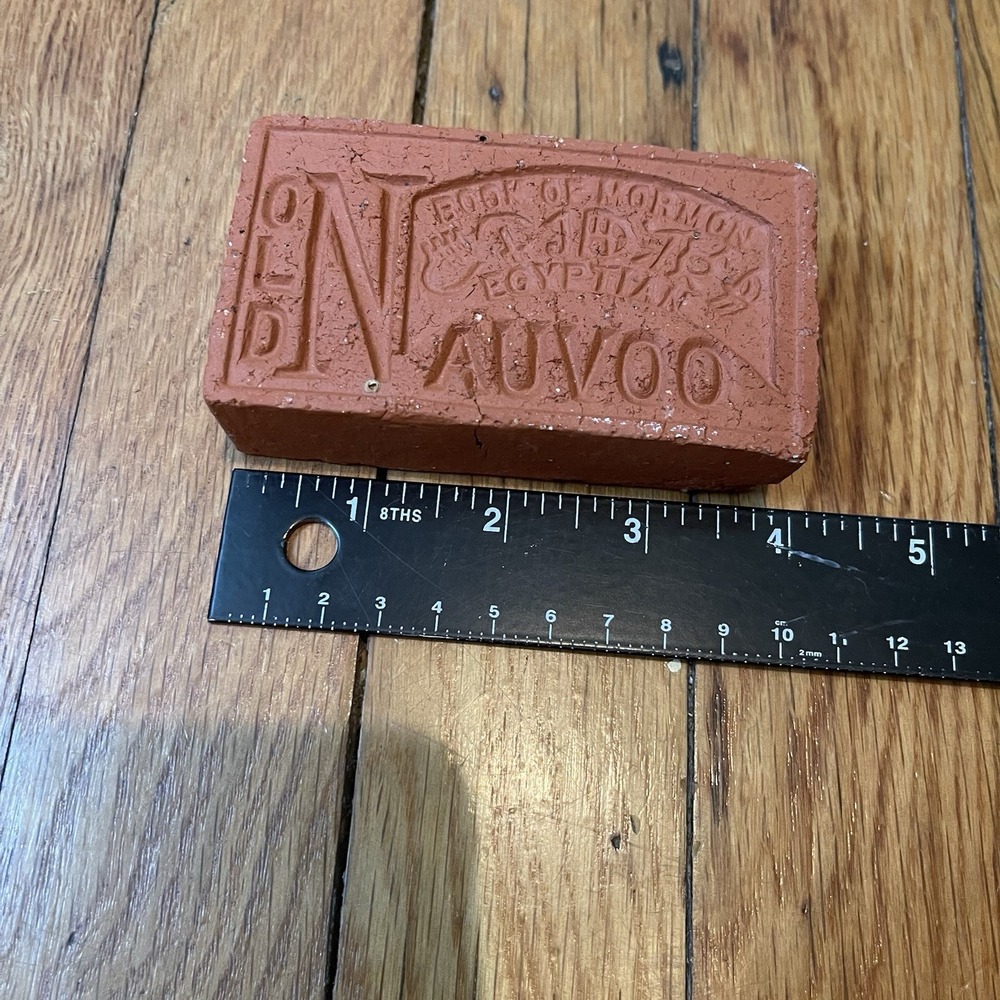 Old Nauvoo Book Of Mormon Egyptian Brick Paperweight Religious Art Souvenir - Picture 4 of 4